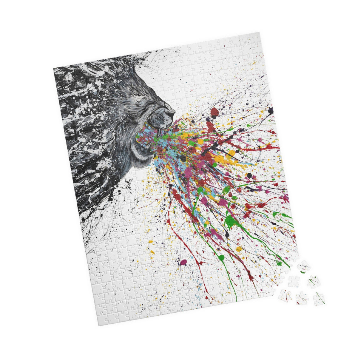 Puzzle - Roaring Lion - Puzzle BY Albert Levi Art