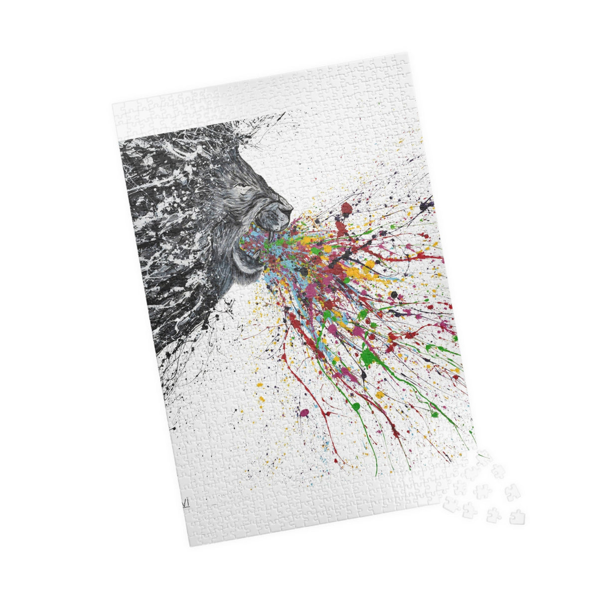 Puzzle - Roaring Lion - Puzzle BY Albert Levi Art