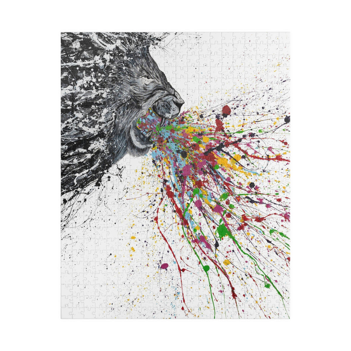 Puzzle - Roaring Lion - Puzzle BY Albert Levi Art