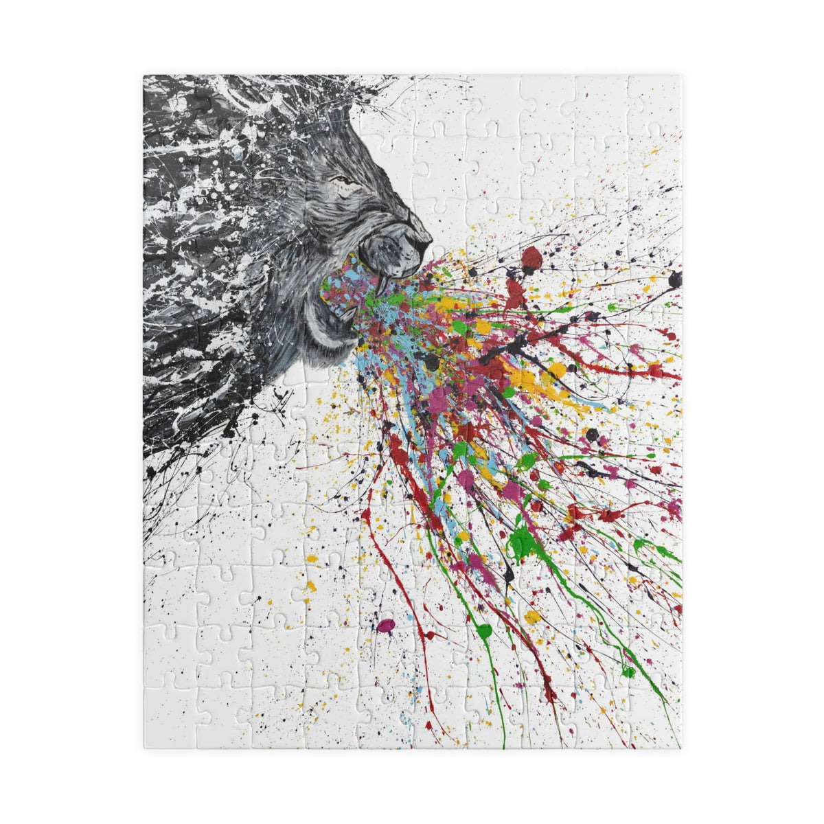 Puzzle - Roaring Lion - Puzzle BY Albert Levi Art