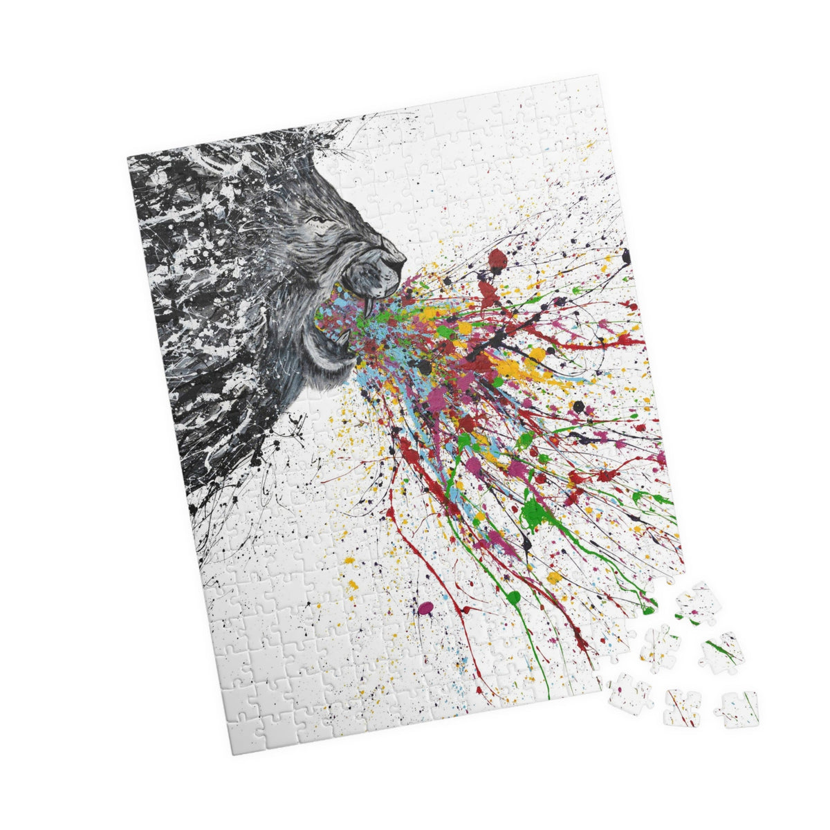 Puzzle - Roaring Lion - Puzzle BY Albert Levi Art