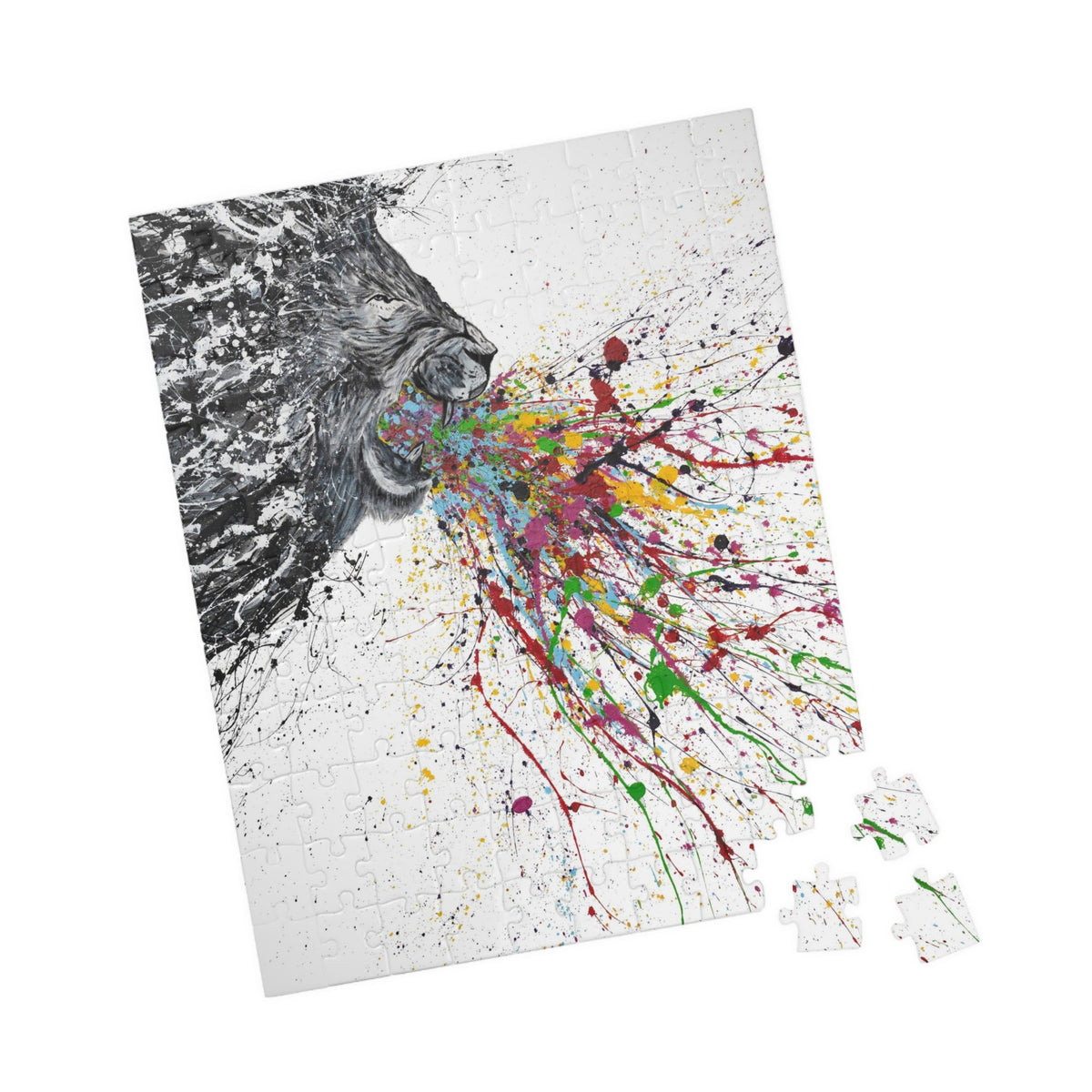 Puzzle - Roaring Lion - Puzzle BY Albert Levi Art