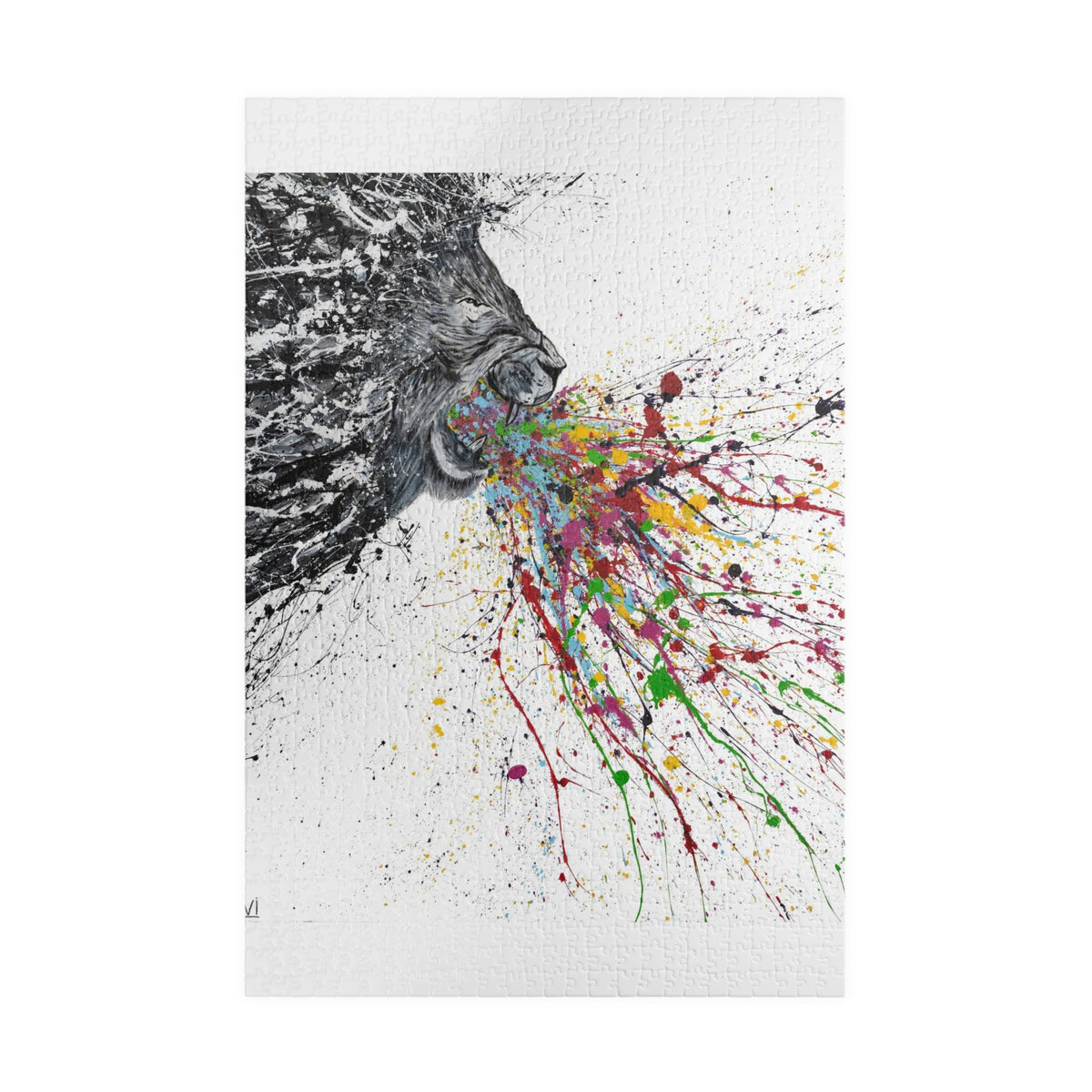 Puzzle - Roaring Lion - Puzzle BY Albert Levi Art