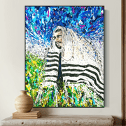Colorful Canvas: "Rabbi - Israel" by Albert Levi Art