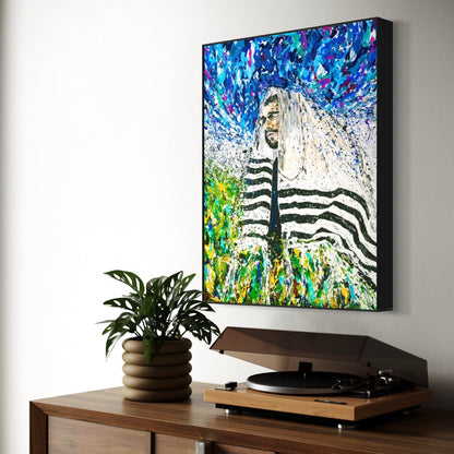 Colorful Canvas: "Rabbi - Israel" by Albert Levi Art