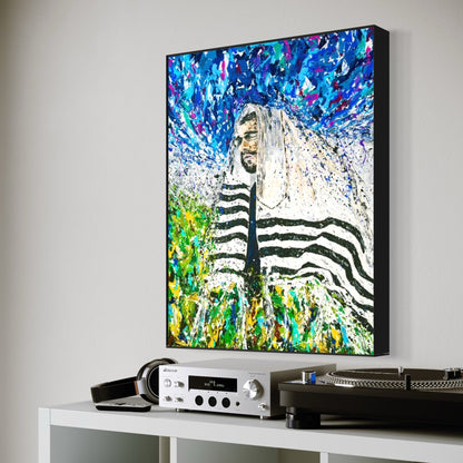 Colorful Canvas: "Rabbi - Israel" by Albert Levi Art