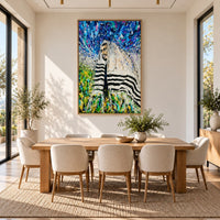 Rabbi - Israel canvas wall art in a stylish room