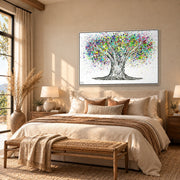 Tree Of Life Colorful Life canvas wall art room mockup