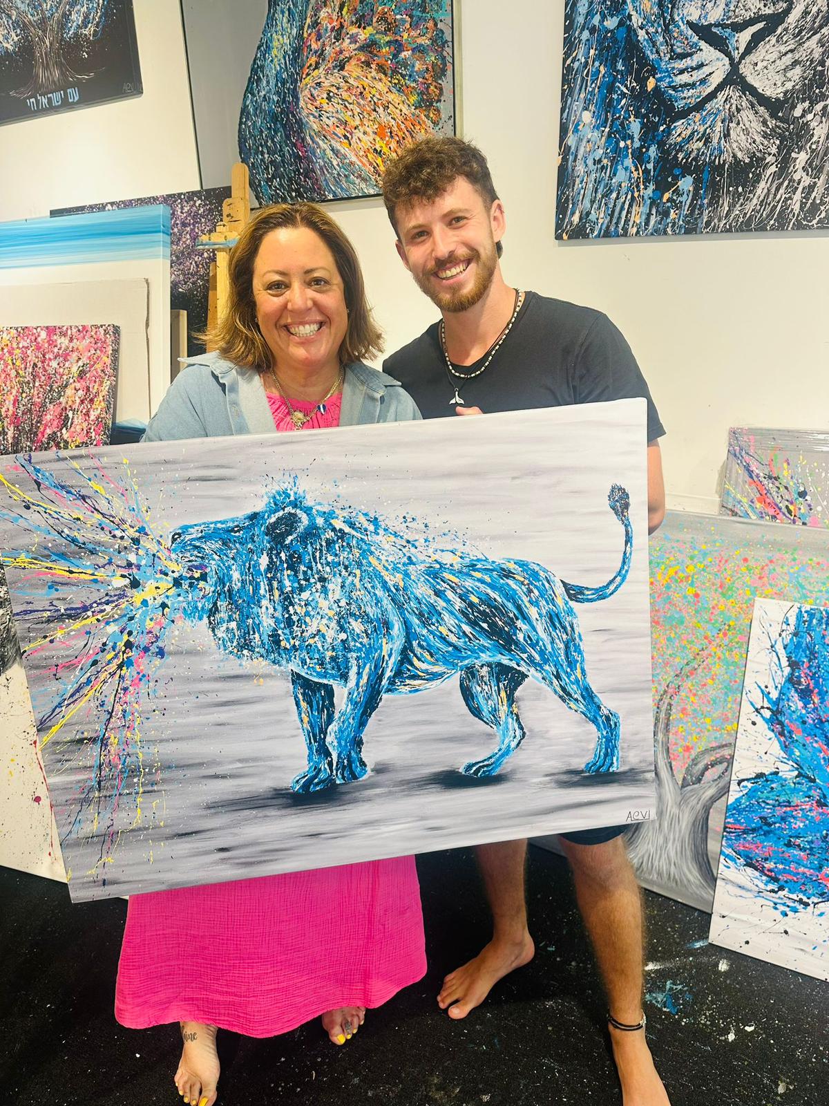 ORIGINAL ARTWORK - Roar Of Strength - BY Albert Levi Art