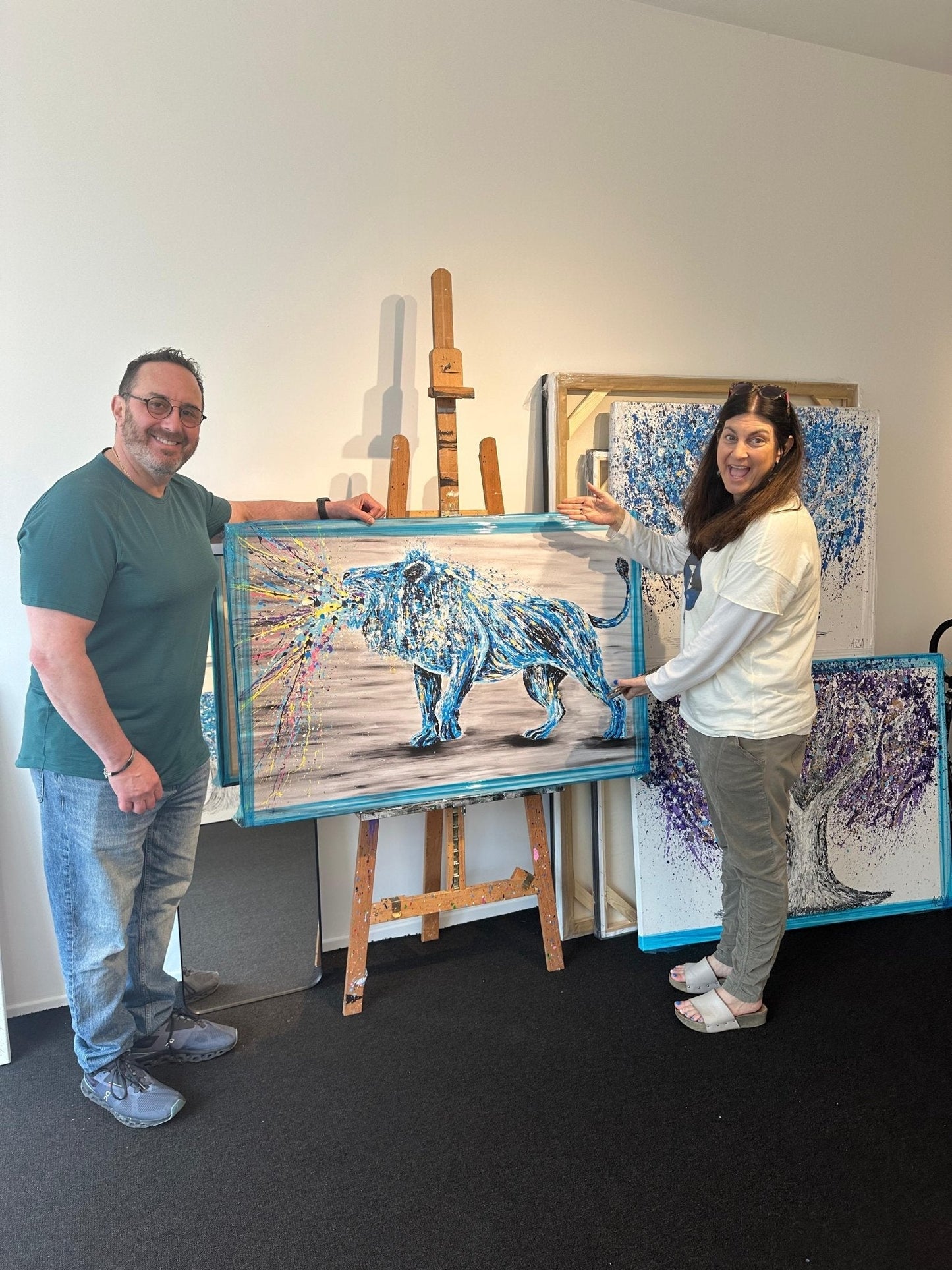 ORIGINAL ARTWORK - Roar Of Strength - BY Albert Levi Art