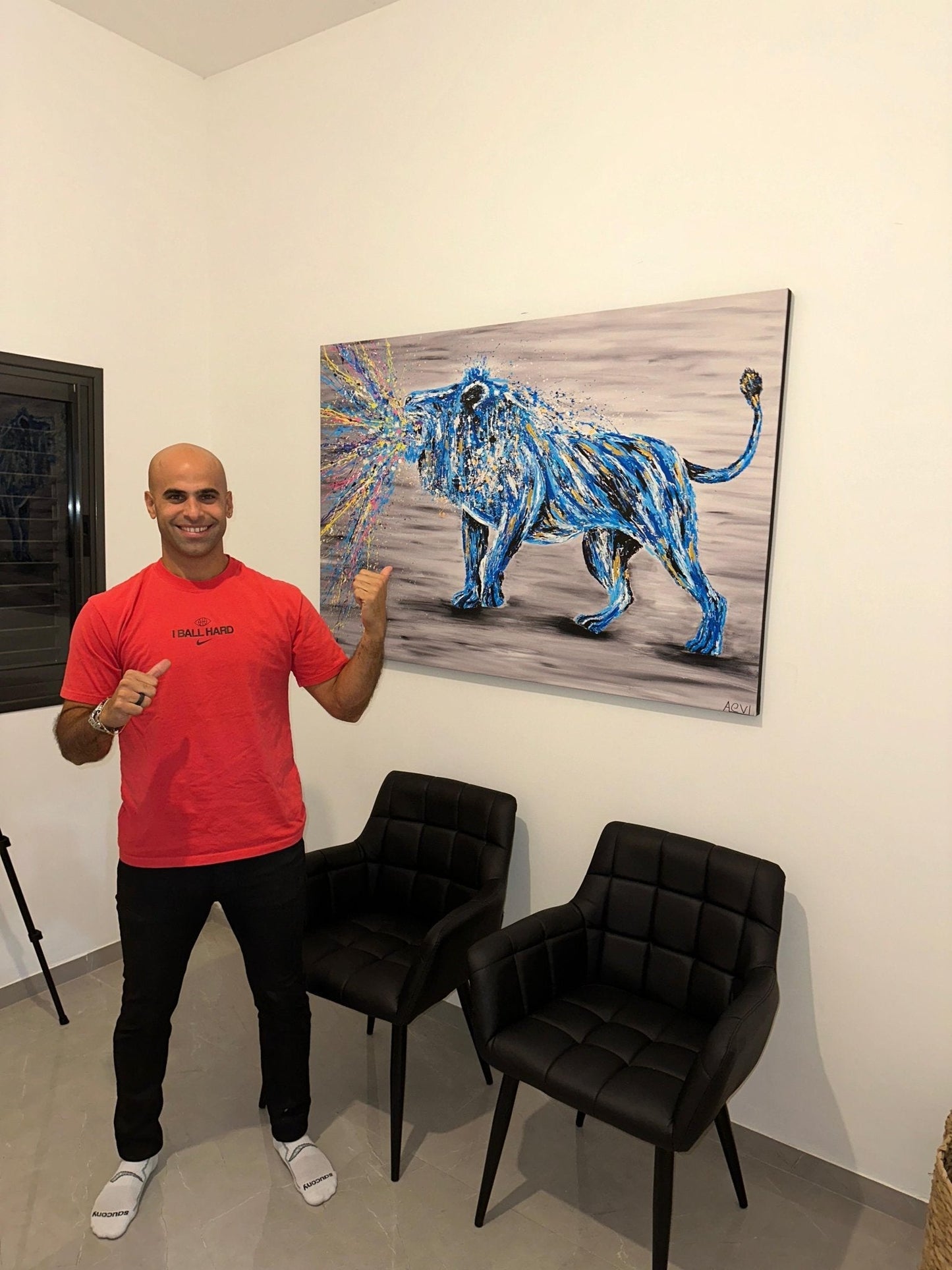 ORIGINAL ARTWORK - Roar Of Strength - BY Albert Levi Art