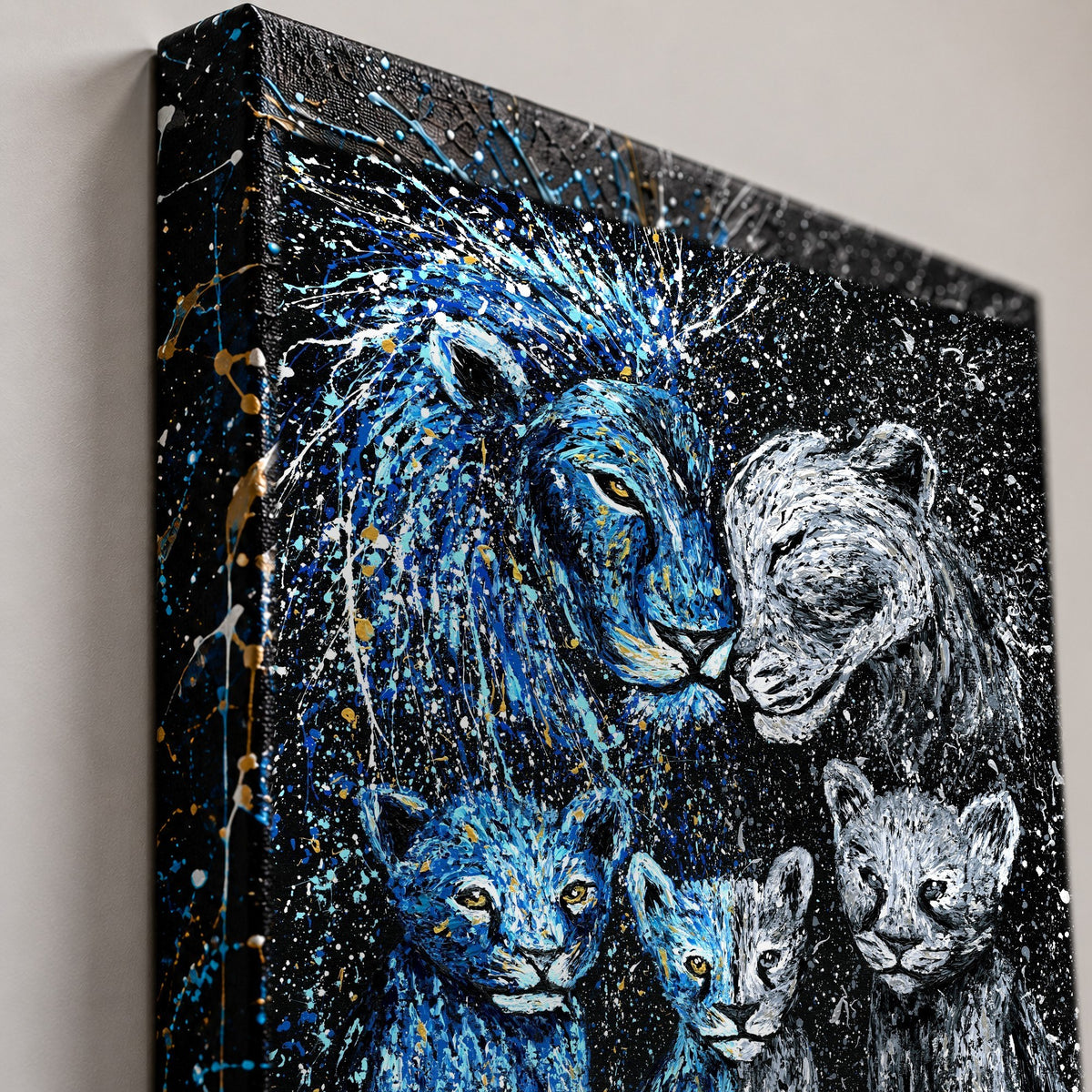 Strong Together canvas edge closeup