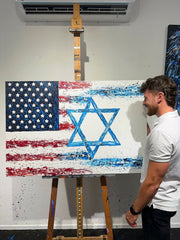 Limited Edition Print - TOGETHER WE WILL WIN - Canvas BY Albert Levi Art