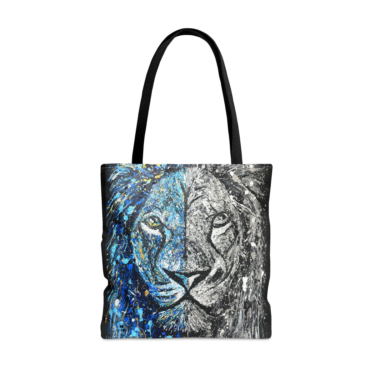 Tote Bag BLUE&WHITE INTENSITY - Bags BY Albert Levi Art