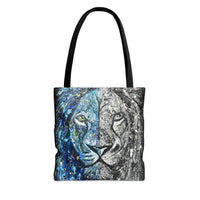Tote Bag BLUE&WHITE INTENSITY - Bags BY Albert Levi Art