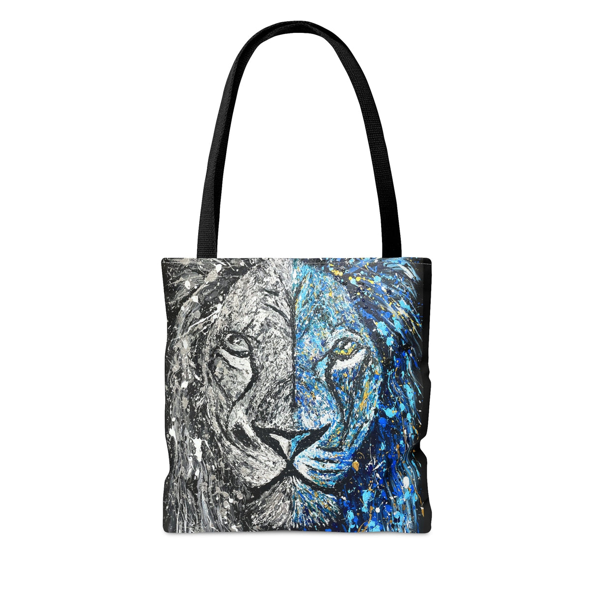 Tote Bag BLUE&WHITE INTENSITY - Bags BY Albert Levi Art