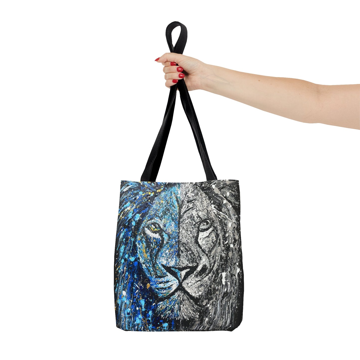 Tote Bag BLUE&WHITE INTENSITY - Bags BY Albert Levi Art