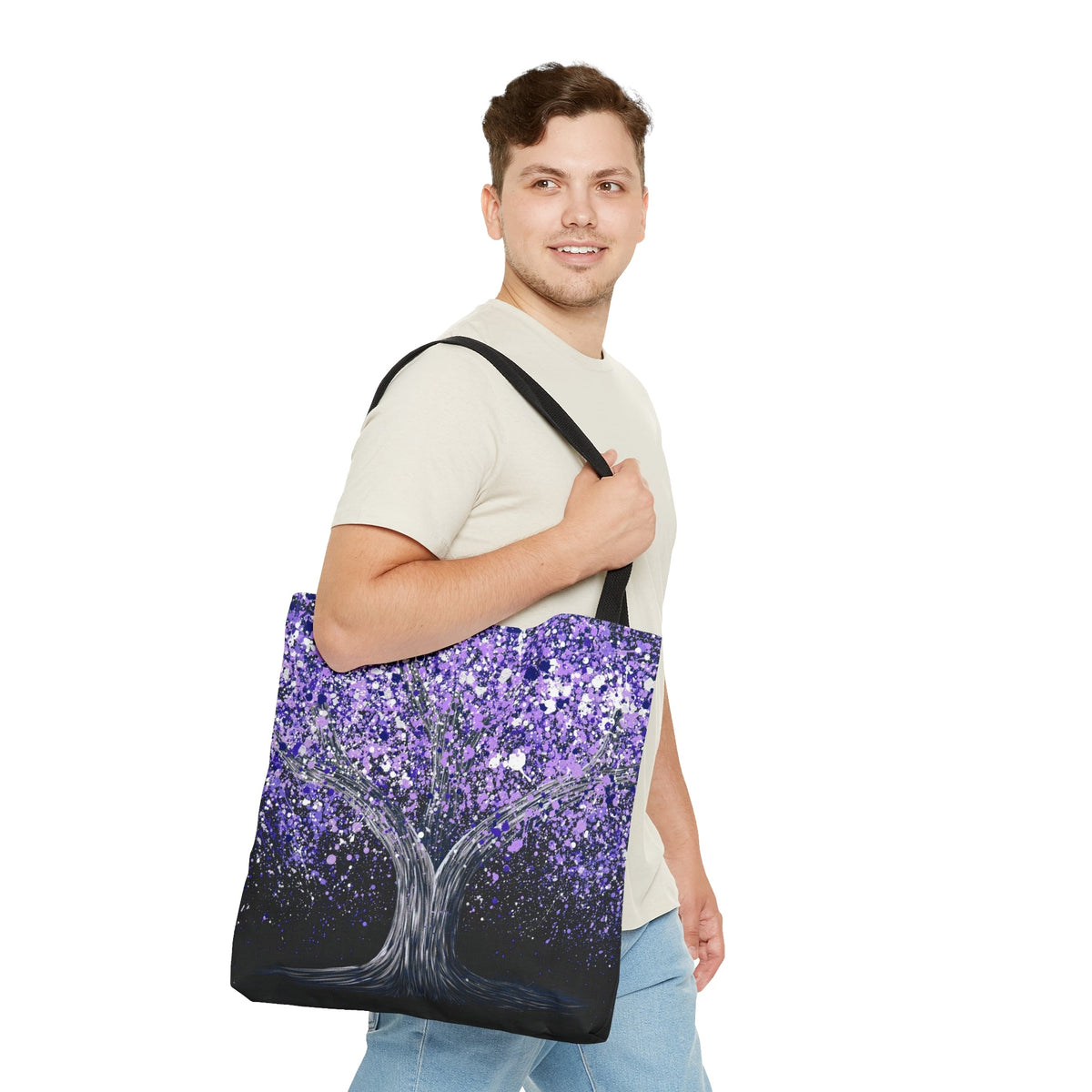 Tote Bag - Calm Purple - Bags BY Albert Levi Art