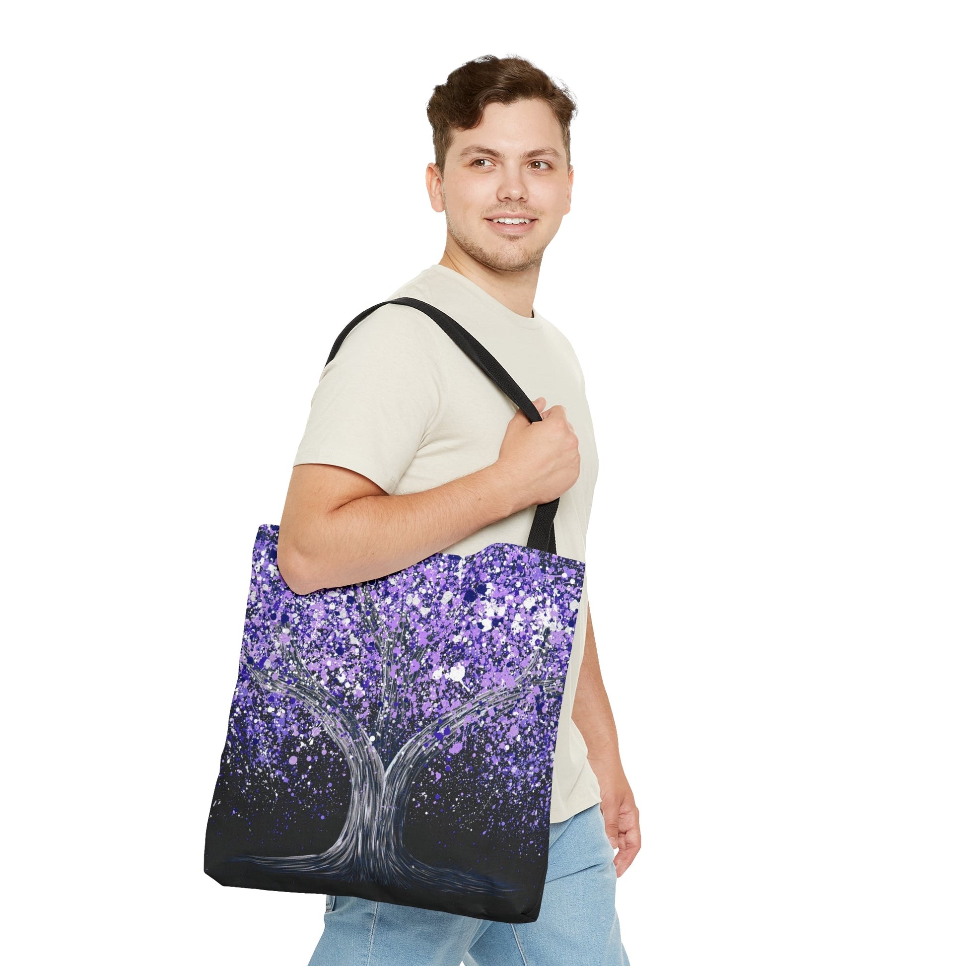 Tote Bag - Calm Purple - Bags BY Albert Levi Art