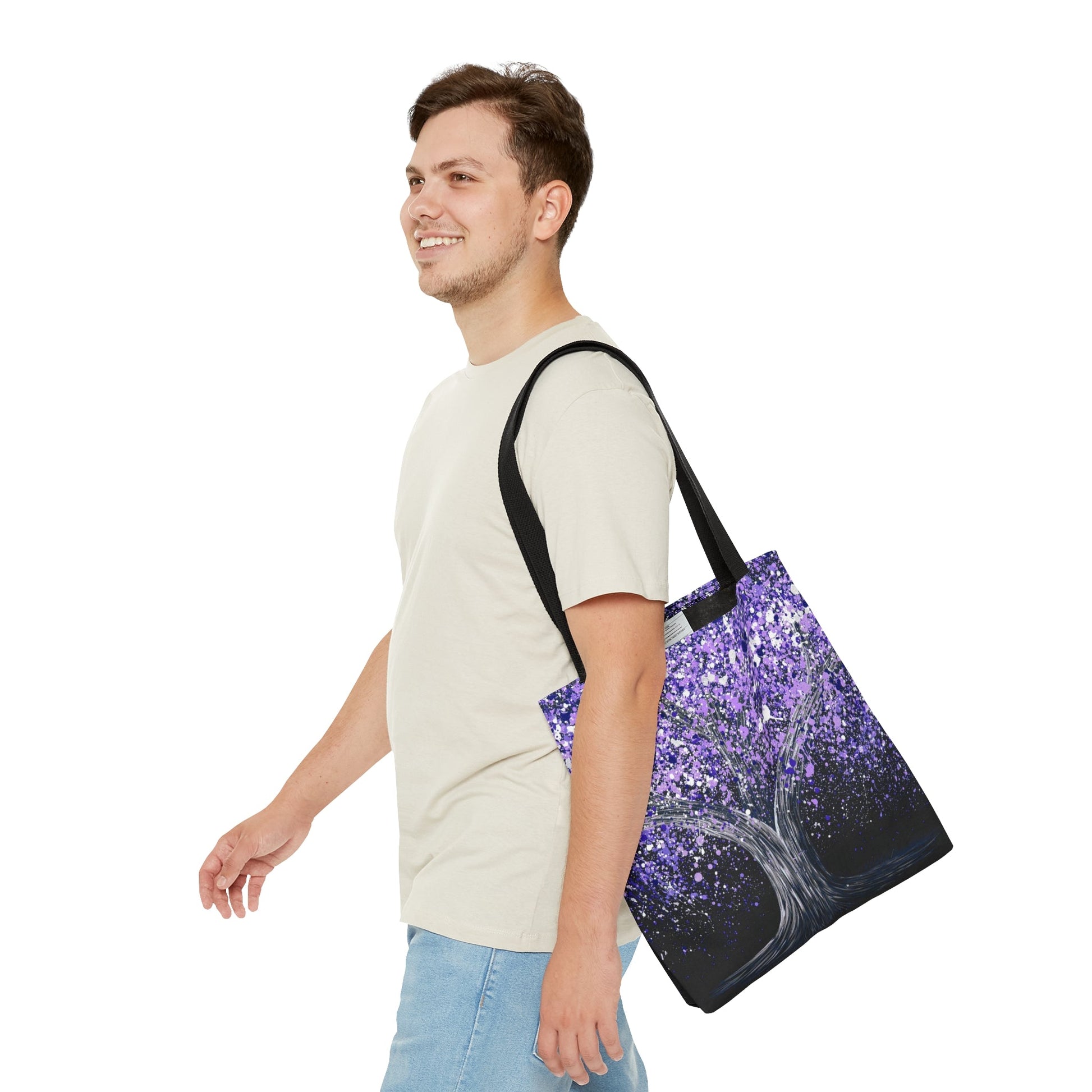 Tote Bag - Calm Purple - Bags BY Albert Levi Art