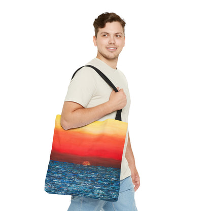Tote Bag - Calm Sunset - Bags BY Albert Levi Art
