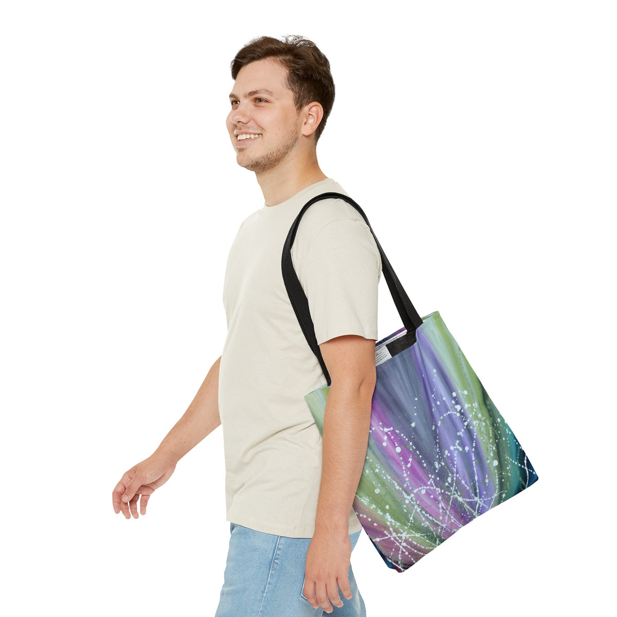 Tote Bag - colorful lotus - Bags BY Albert Levi Art