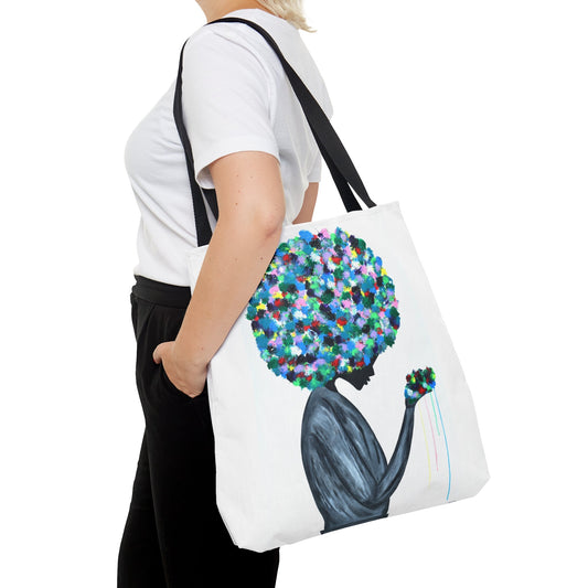 Tote Bag - Flowers In The Hair - Bags BY Albert Levi Art