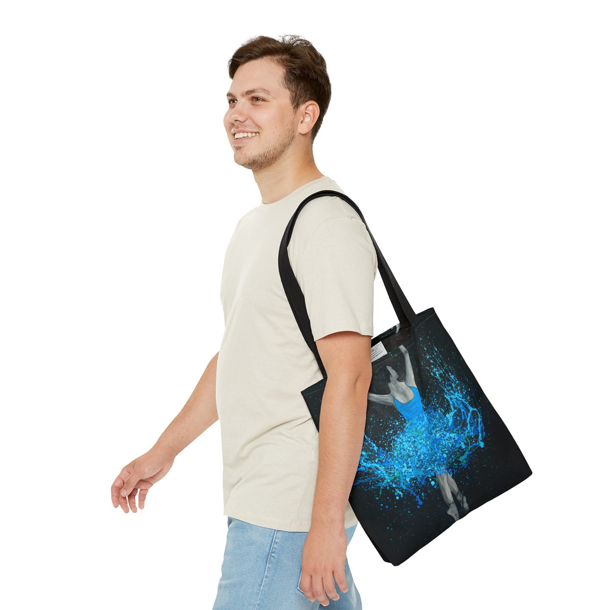 Tote Bag - GLOW IN THE DARK DANCE - Bags BY Albert Levi Art