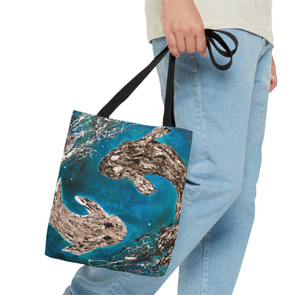 Tote Bag - HARMONY OF KOI - Bags BY Albert Levi Art