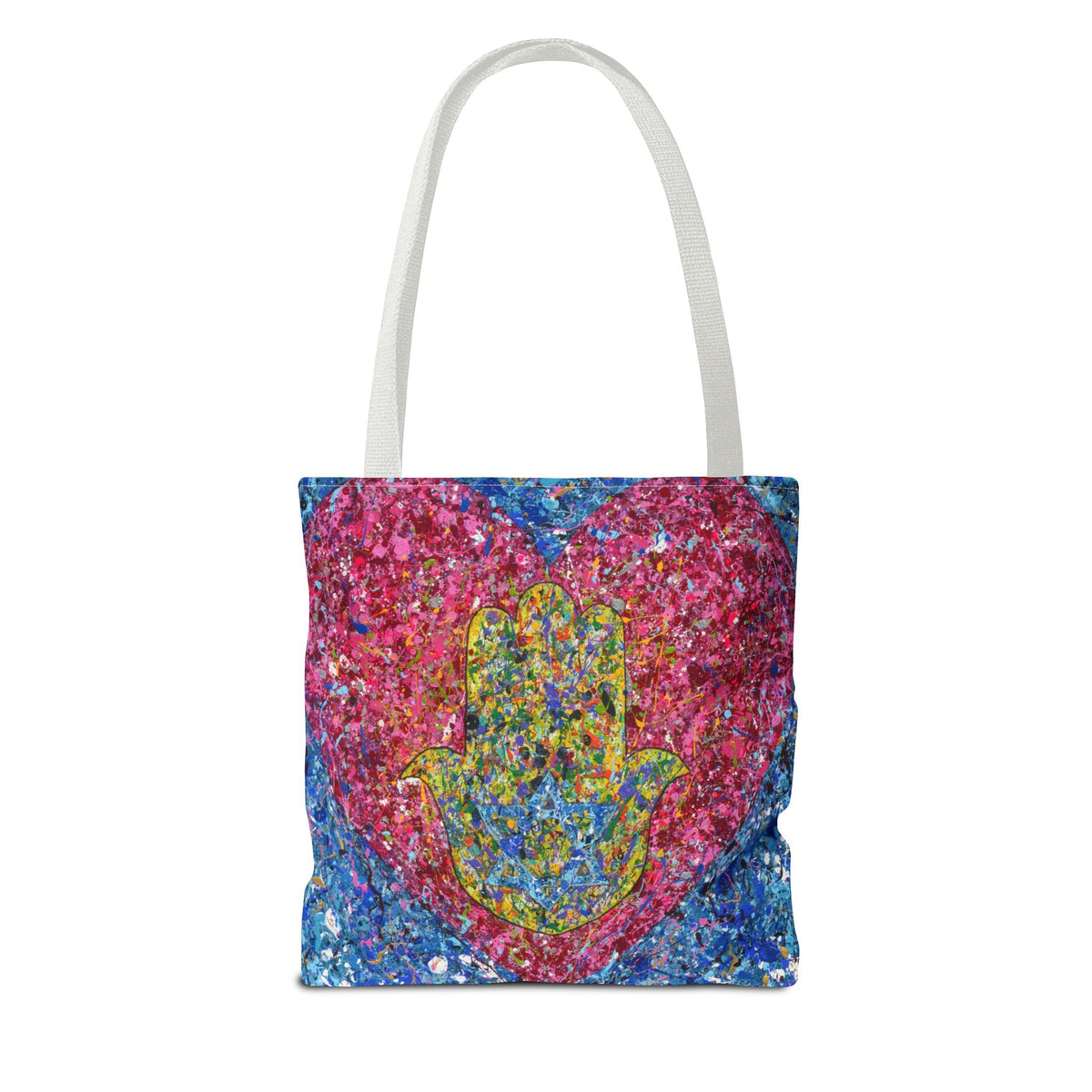 Colorful Bags: "Tote Bag - Heart Of Protection" by Albert Levi Art