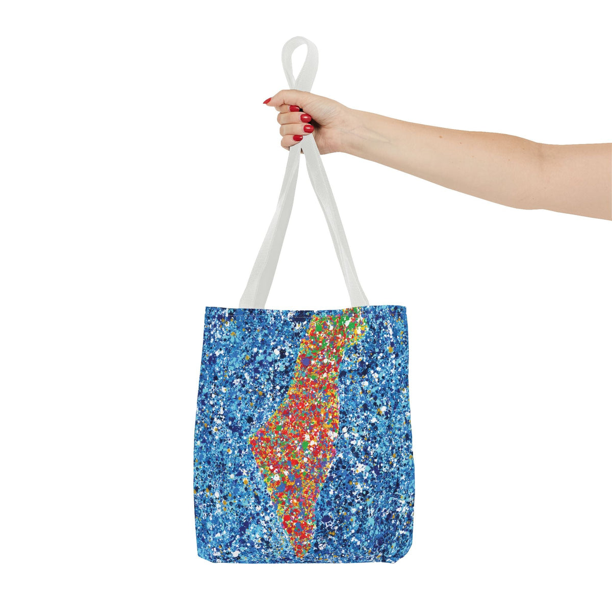 Colorful Bags: "Tote Bag - Map Of Israel" by Albert Levi Art