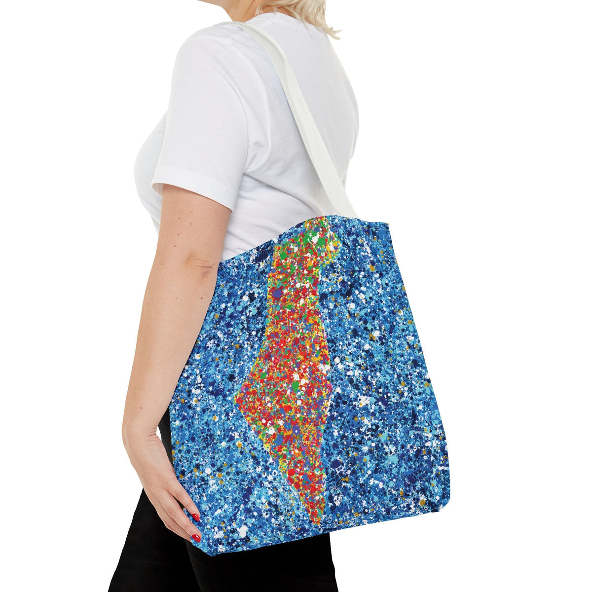 Colorful Bags: "Tote Bag - Map Of Israel" by Albert Levi Art