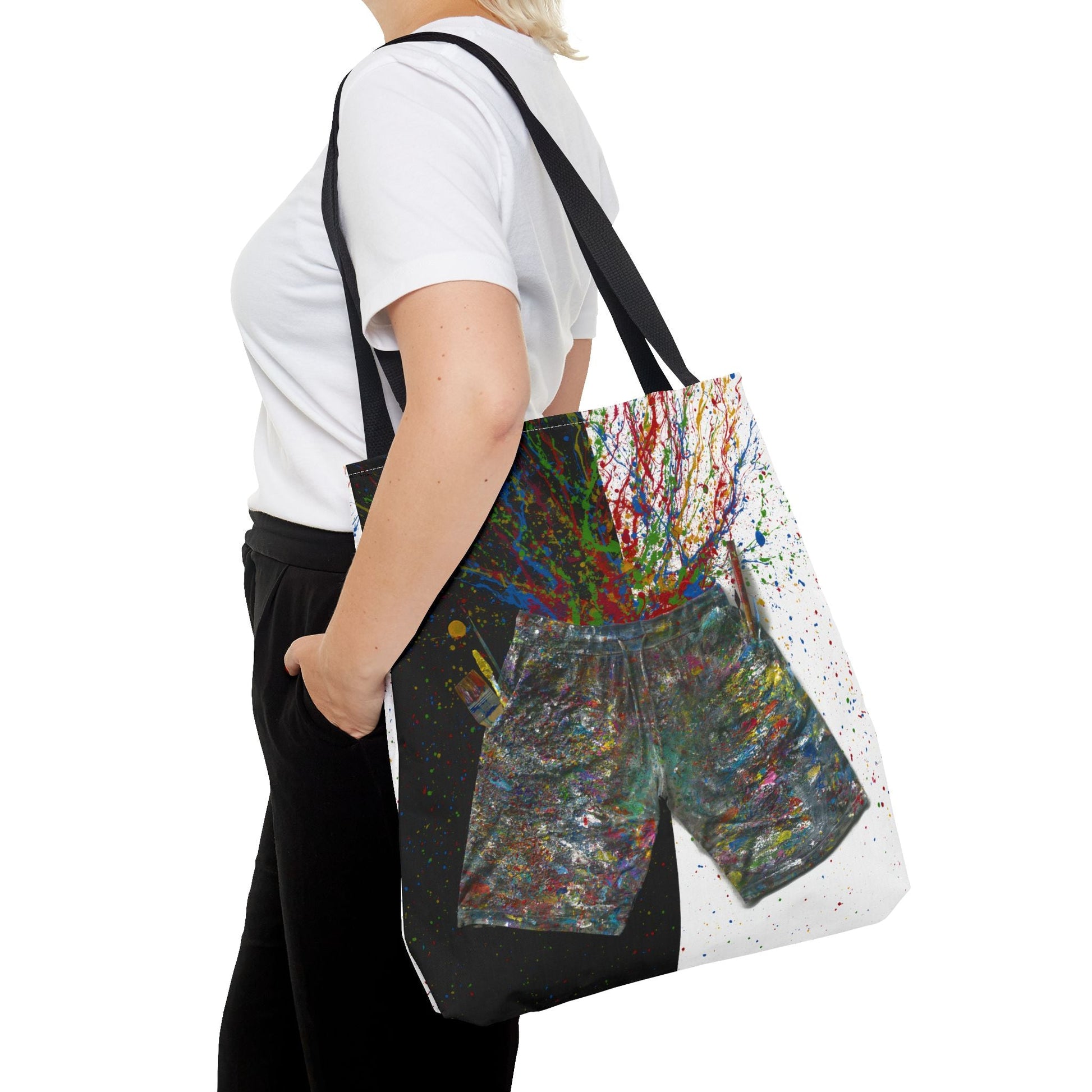 Colorful Bags: "Tote bag - ME" by Albert Levi Art