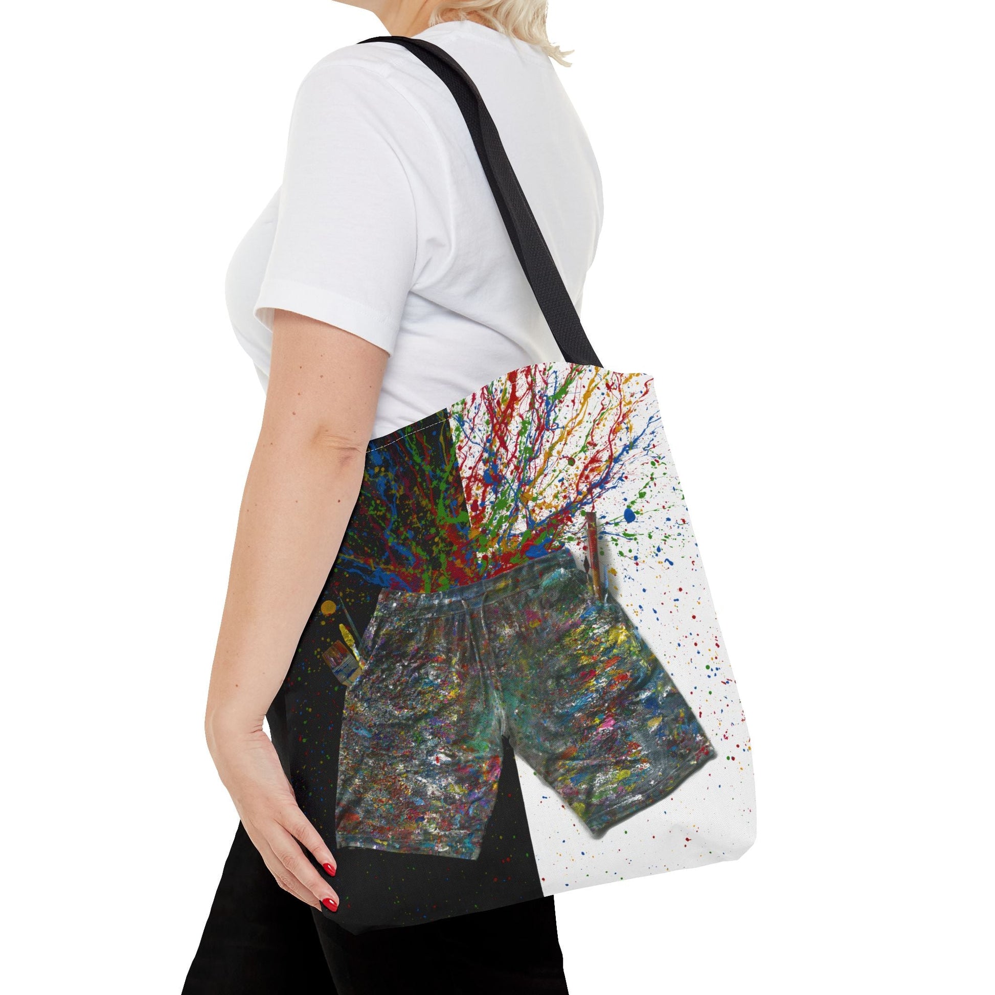 Colorful Bags: "Tote bag - ME" by Albert Levi Art