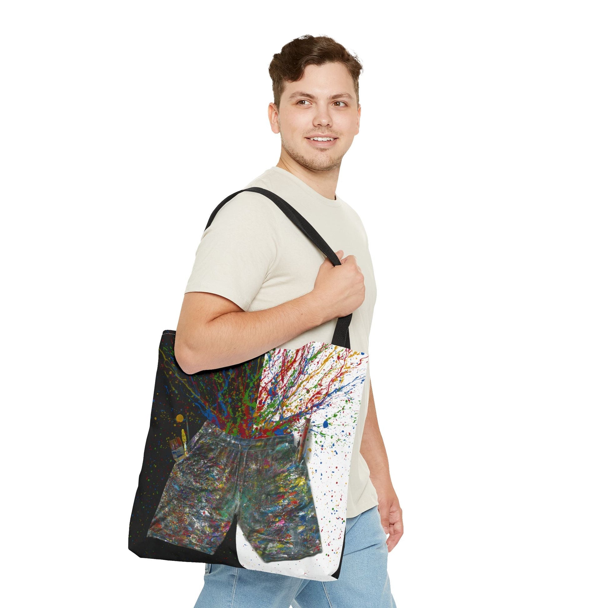 Colorful Bags: "Tote bag - ME" by Albert Levi Art