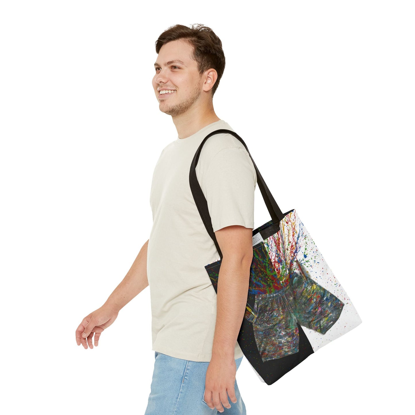 Colorful Bags: "Tote bag - ME" by Albert Levi Art