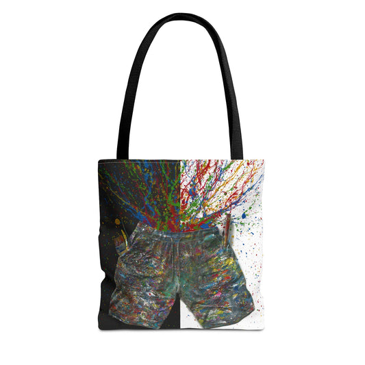 Colorful Bags: "Tote bag - ME" by Albert Levi Art