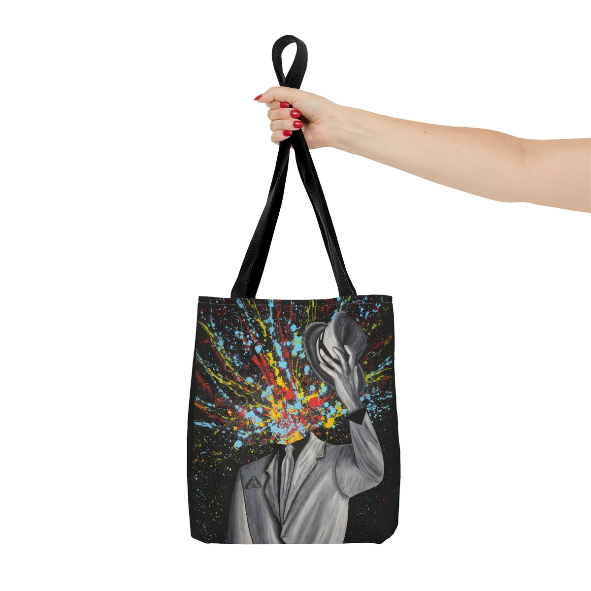 Tote Bag - MY HEAD EXPLODED - Bags BY Albert Levi Art