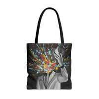Tote Bag - MY HEAD EXPLODED - Bags BY Albert Levi Art