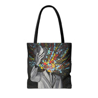 Tote Bag - MY HEAD EXPLODED - Bags BY Albert Levi Art
