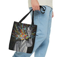 Tote Bag - MY HEAD EXPLODED - Bags BY Albert Levi Art