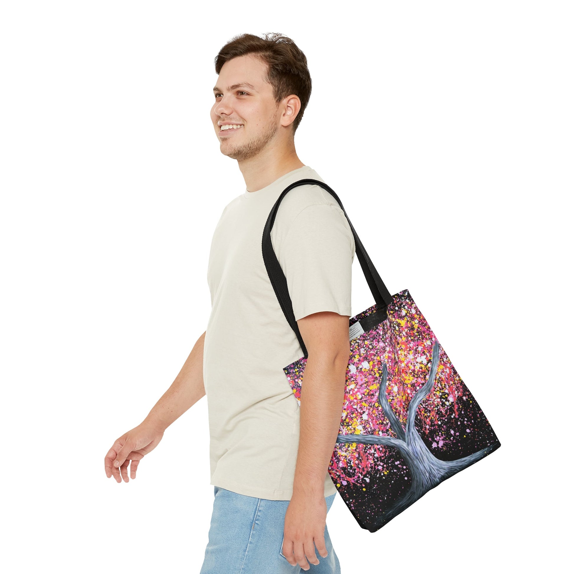 Tote Bag - Pink Fruits - Bags BY Albert Levi Art
