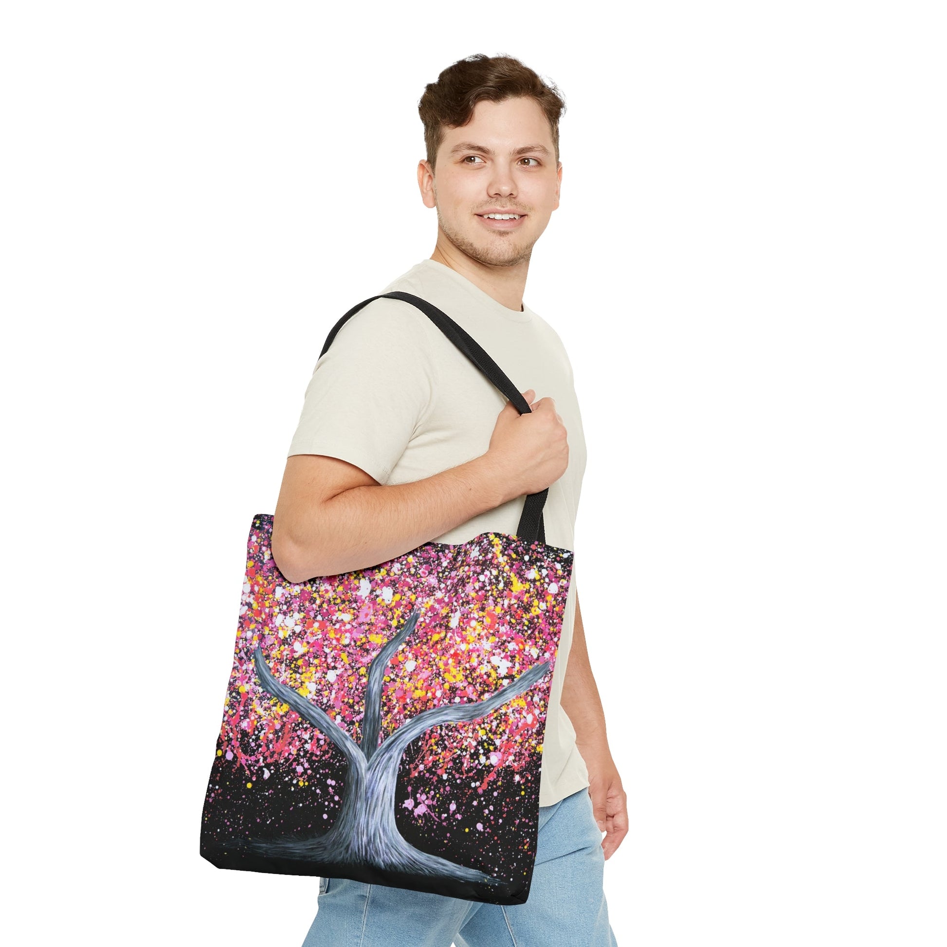Tote Bag - Pink Fruits - Bags BY Albert Levi Art