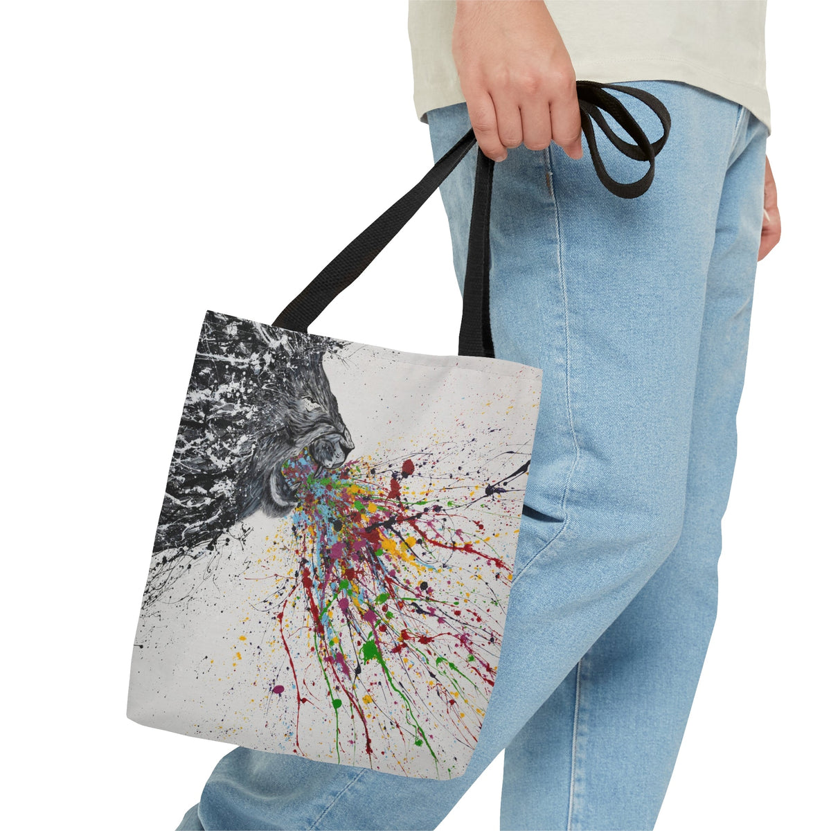 Tote Bag - Roar Lion - Bags BY Albert Levi Art