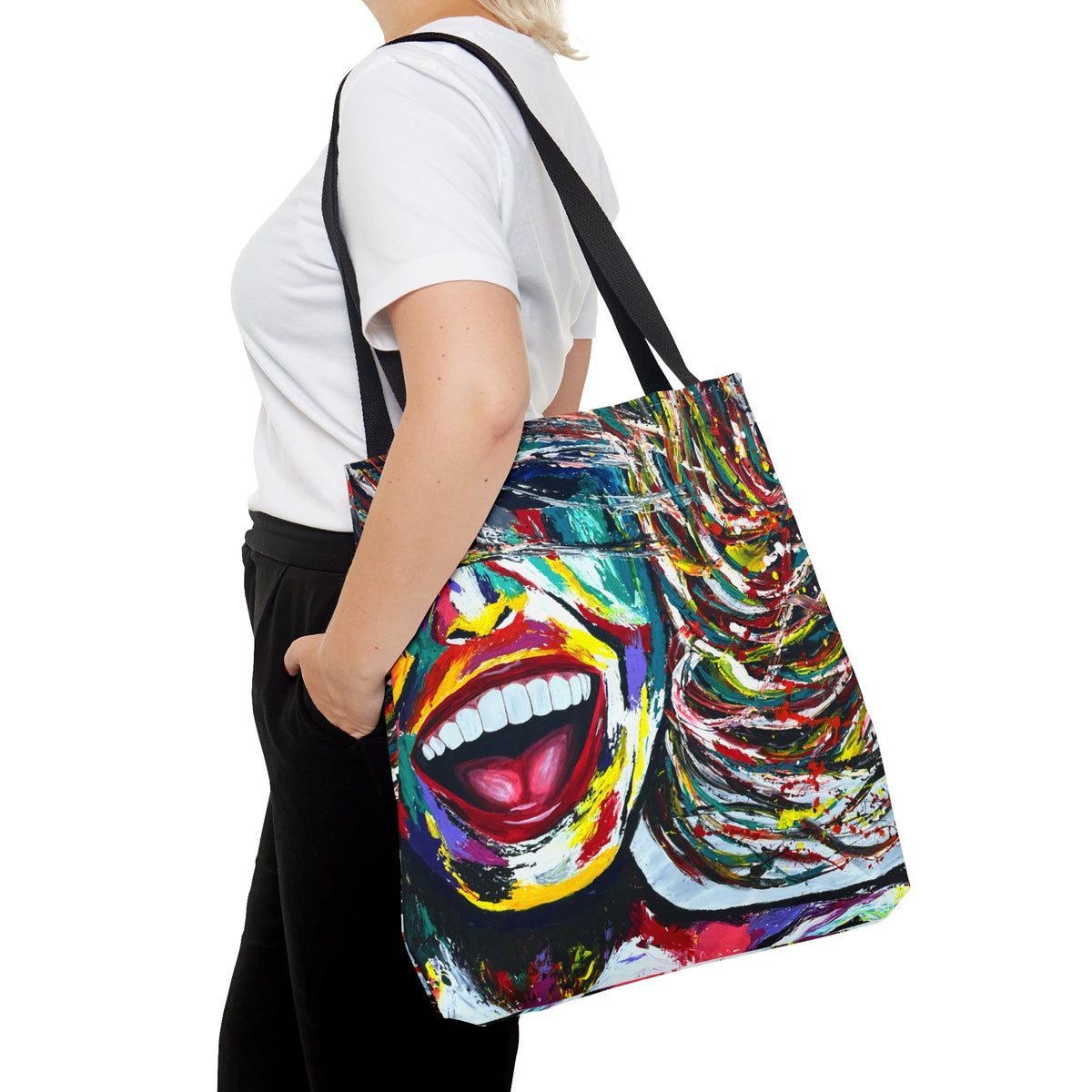 Tote Bag - SMILE FOREVER - Bags BY Albert Levi Art