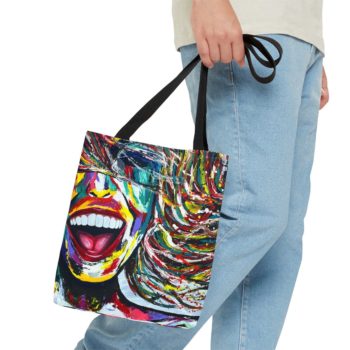 Tote Bag - SMILE FOREVER - Bags BY Albert Levi Art