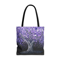 Tote Bag - TRANQUIL PURPLE - Bags BY Albert Levi Art