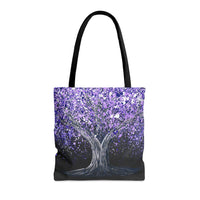 Tote Bag - TRANQUIL PURPLE - Bags BY Albert Levi Art