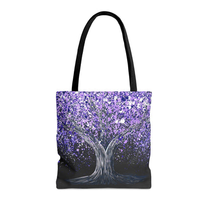 Tote Bag - TRANQUIL PURPLE - Bags BY Albert Levi Art