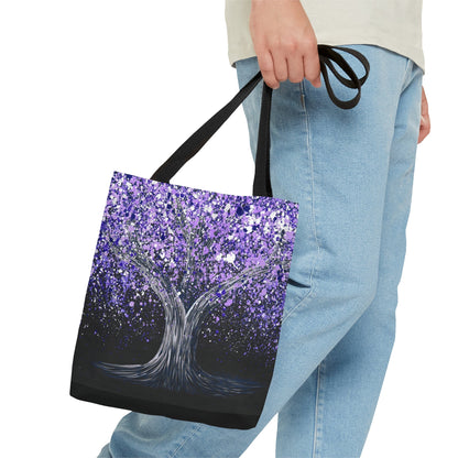 Tote Bag - TRANQUIL PURPLE - Bags BY Albert Levi Art